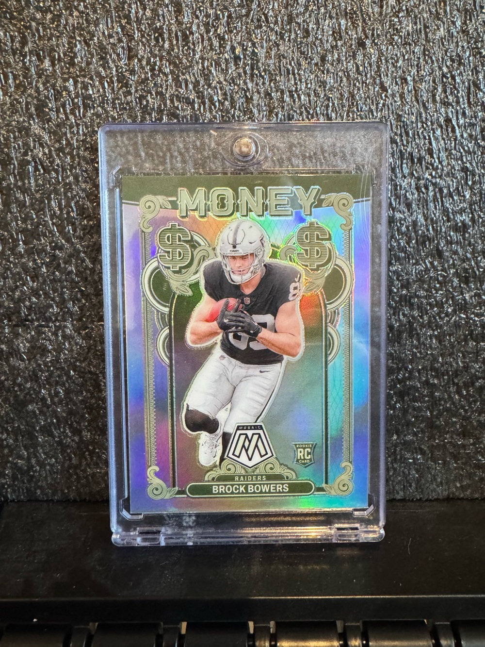 2024 Brock Bowers Panini Mosaic Money Prizm Case Hit Rookie Card. #SSP #casehit